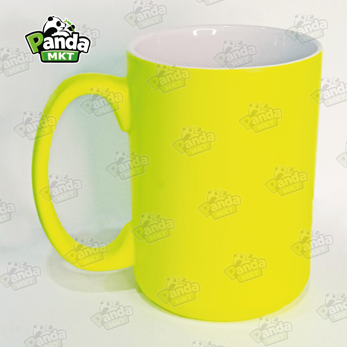 taza neon amarillo